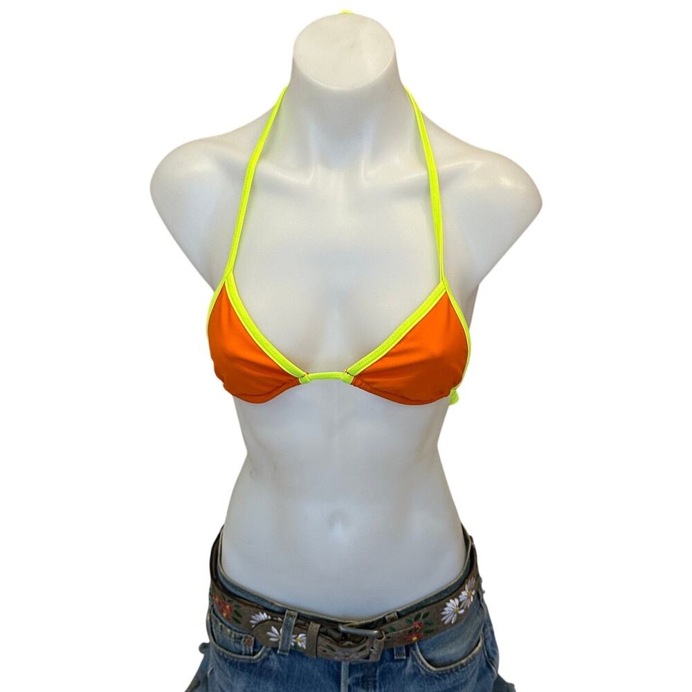 Lovers + Friends Orange Triangle String Bikini To… - image 4